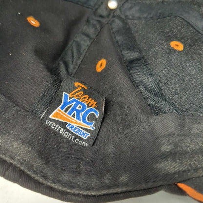YRC Freight Hat Black One Size Snapback Team Embroidery Logo Trucking Logistics
