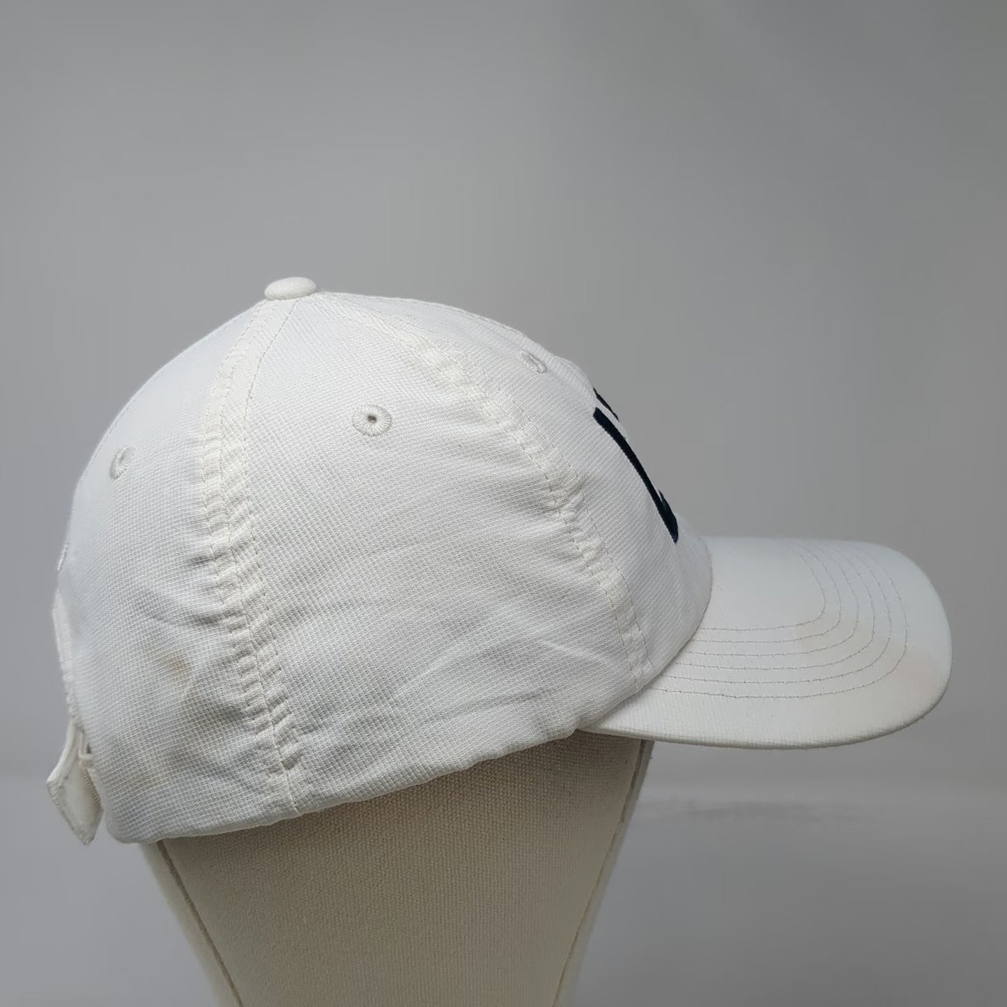 Imperial LTC White Baseball Cap One Size Slideback US Flag Bird Performance Hat