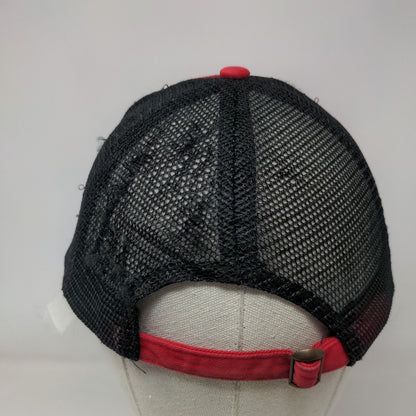 Budweiser Slideback Mesh Back Trucker Hat Red One Size Colorblock