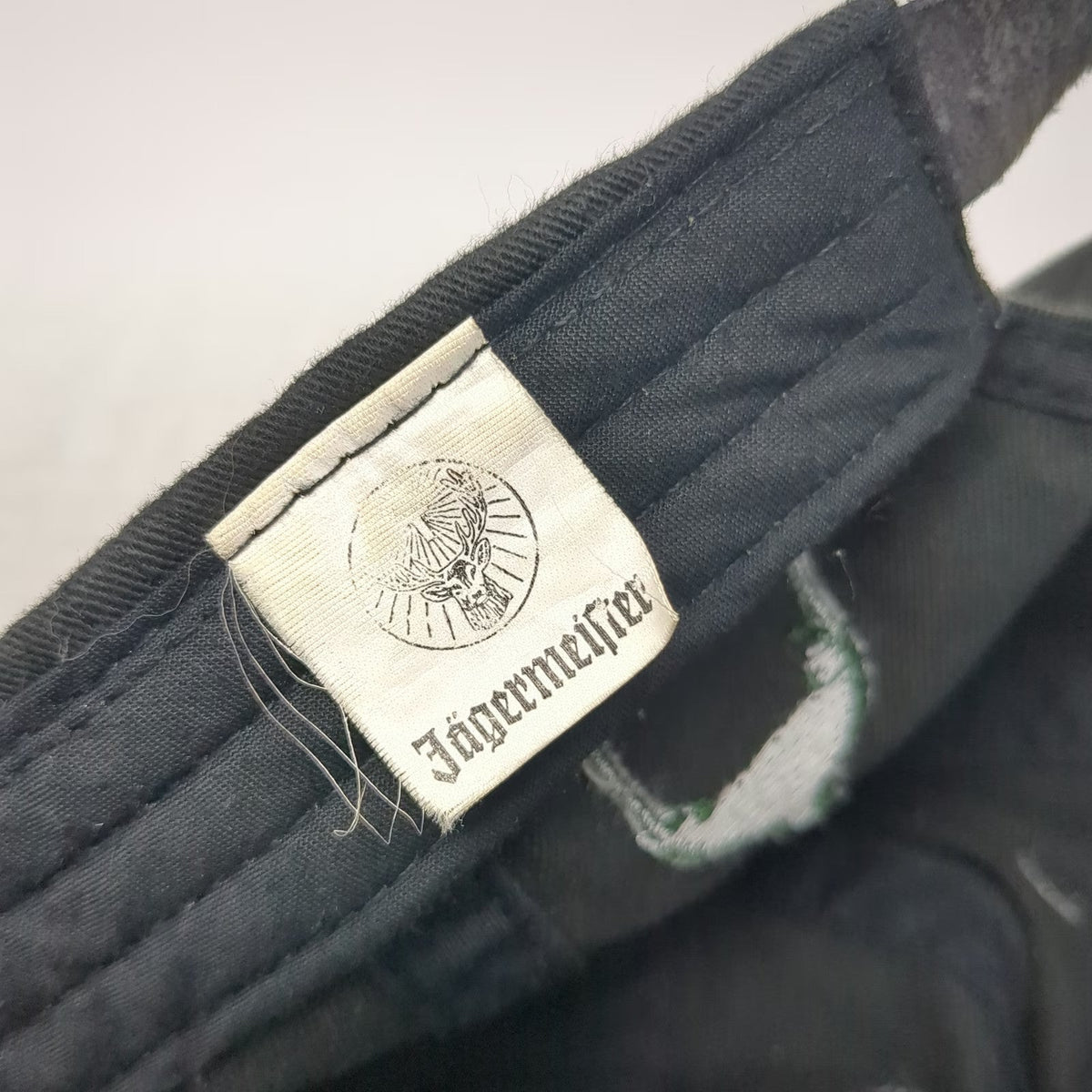 Jagermeister Baseball Cap Black One Size Stag Logo Bottle Embroidery Strap