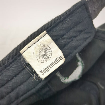 Jagermeister Baseball Cap Black One Size Stag Logo Bottle Embroidery Strap