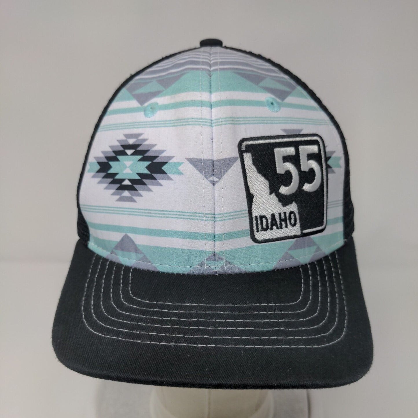 Idaho 55 Snapback Mesh Back Trucker Hat Multicolor One Size Aztec