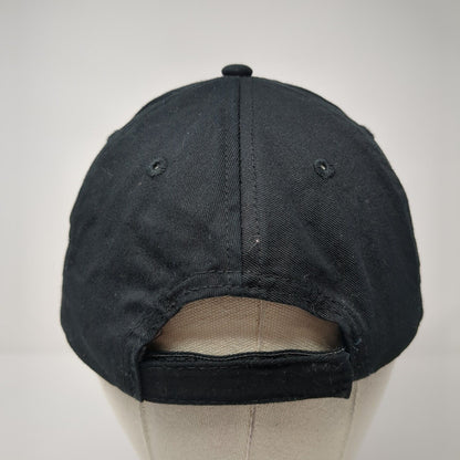 Grainger Strapback Hat Black One Size Adjustable Embroidered 6 Panel Halo