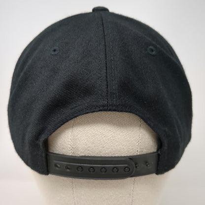 Sport-Tek Snapback Hat Black One Size Tacos Patron Mexican Grill Seafood Patch