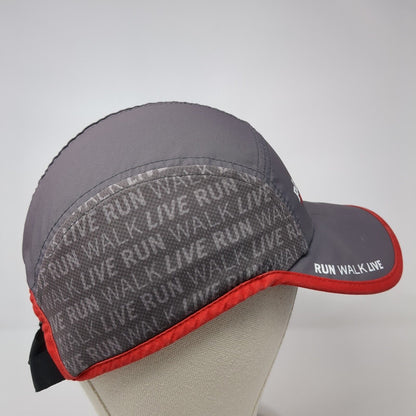 Playmakers Strapback 5 Panel Hat Gray One Size Run Walk Live Boco Gear