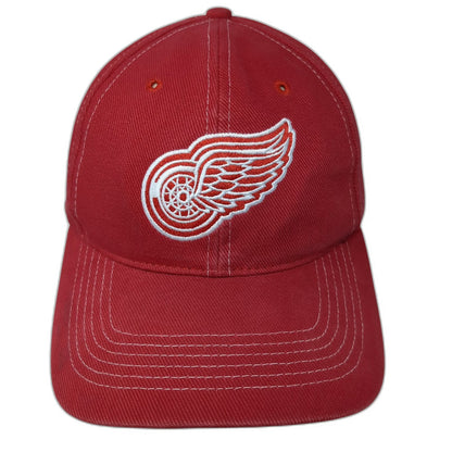 Detroit Red Wings NHL Twins Enterprise Red Cap One Size Snapback Contrast Stitch