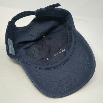 Life is Good Baseball Cap Blue One Size Fish Skeleton Embroidered Strapback Hat