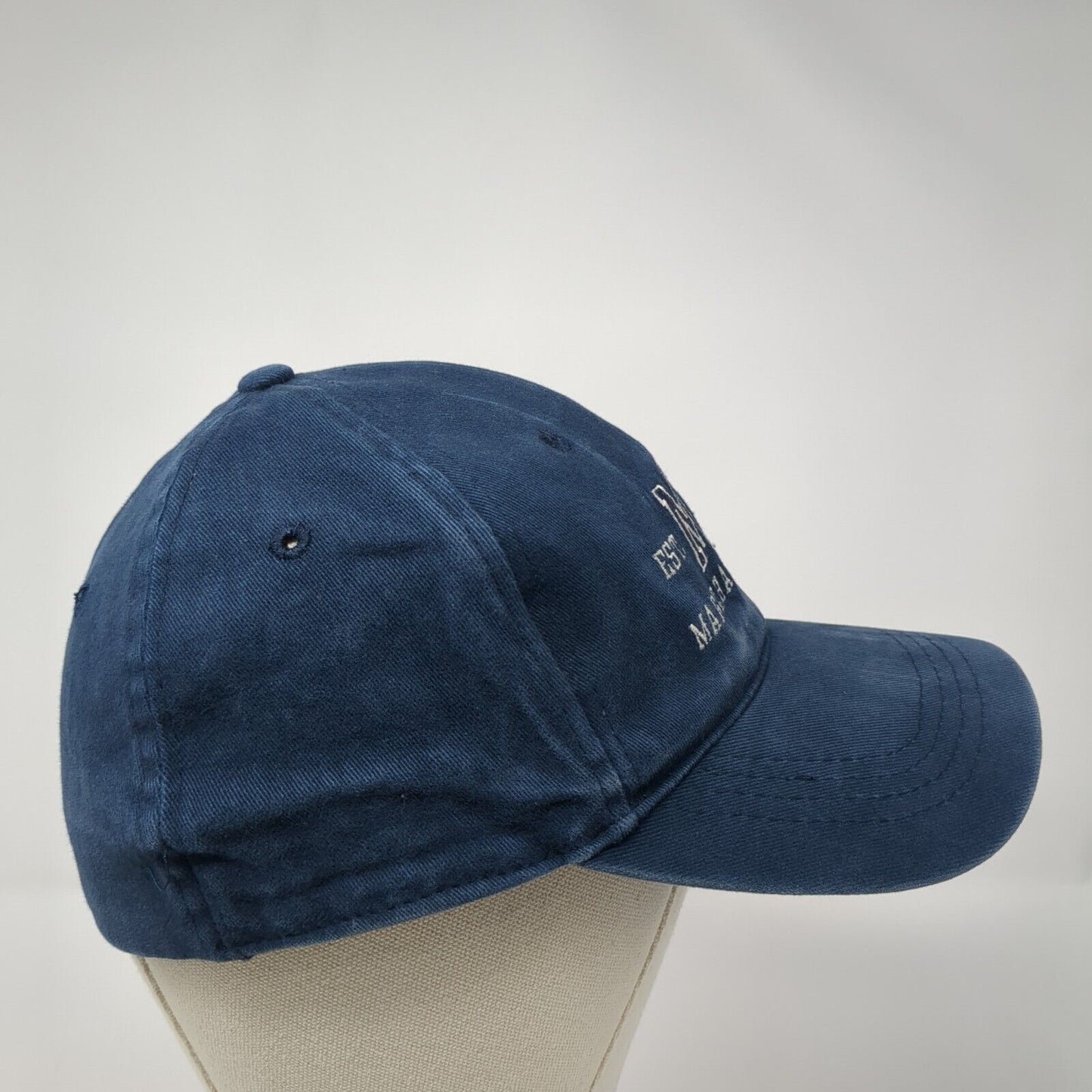 MV Est. 1602 Martha's Vineyard Fitted Baseball Cap Blue OS Adjustable Lakershirt