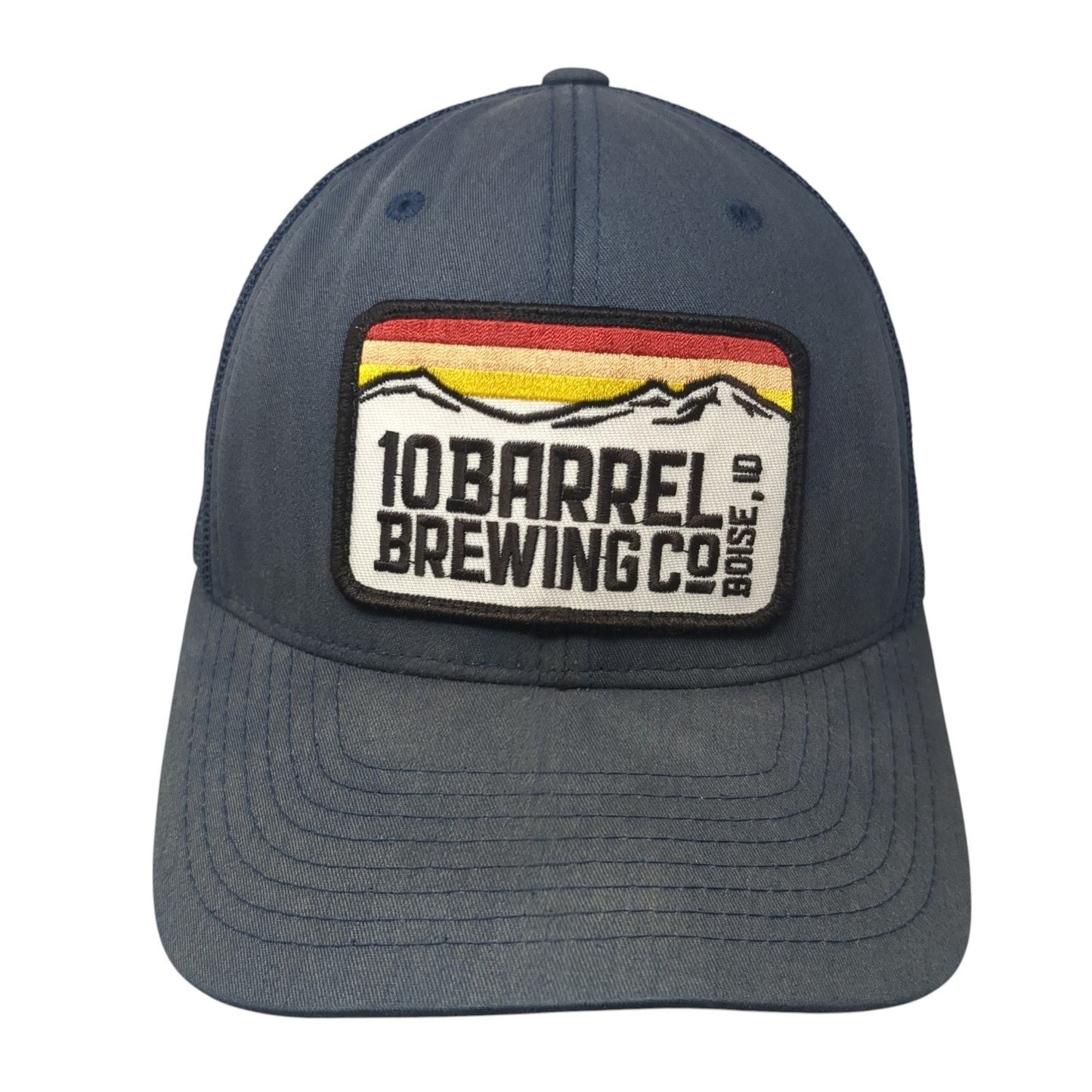 10Barrel Brewing CO Boise ID Trucker Hat Blue OS Adjustable Mesh Back Yupoong
