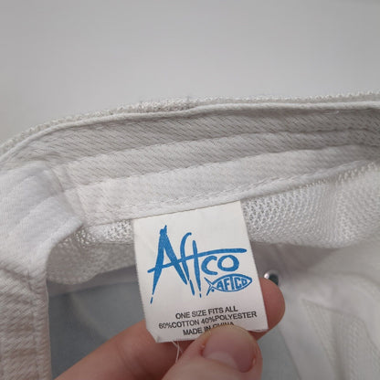 AFTCO Strapback Trucker HatBlue One Size Adjustable Embroidered Mesh Back
