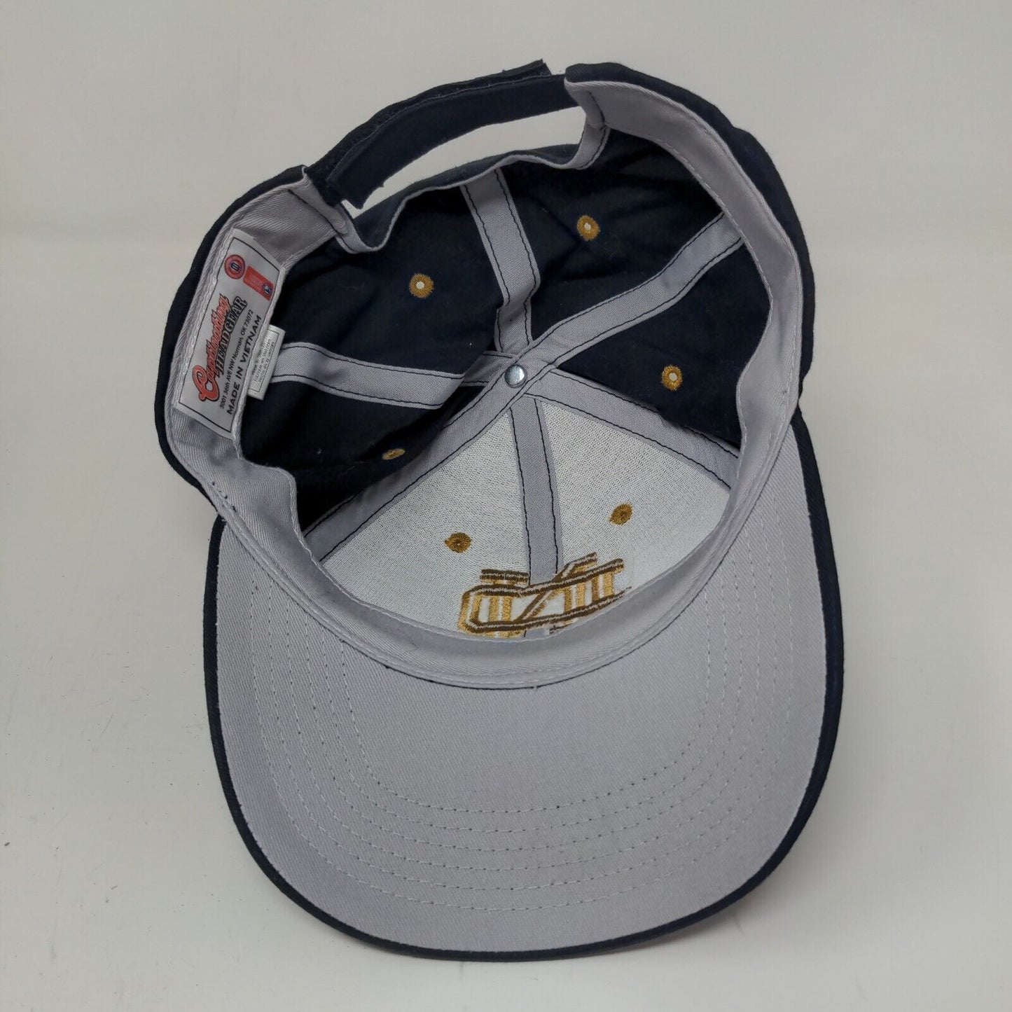 Captivating Headgear Men's Slideback Hat BLue OSFA Embroidered Notre Dame Irish