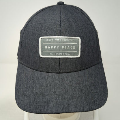 Mercantile 12 Baseball Cap Gray One Size Idaho Wine Country Happy Place Hat