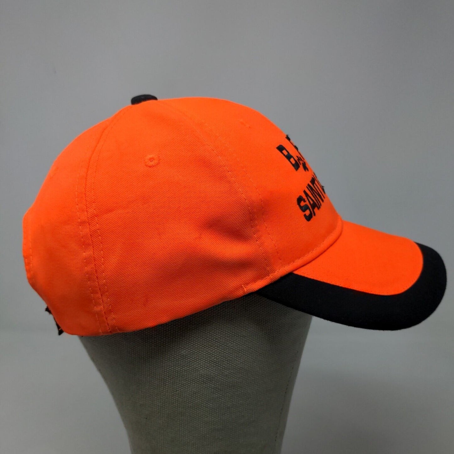 Saint Louis Zoo Men's Strapback Hat Orange Black Adjustable Embroidered Logo