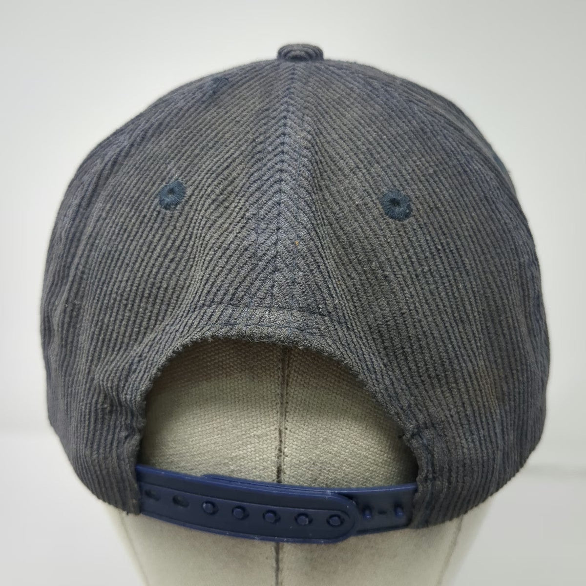 Jesus Saves Threads 5 Panel Blue One Size Corduroy Snapback Hat Embroidered
