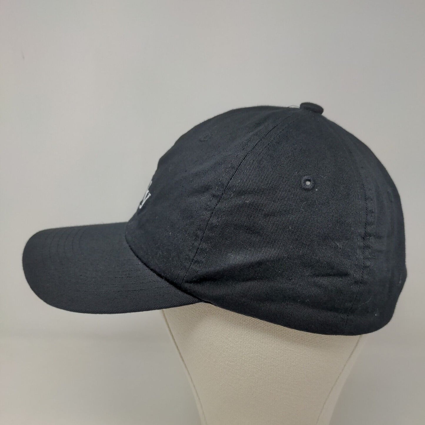 Urban Outfitters Women's Slideback Hat Black Adjustable Embroidered Daddy Cotton