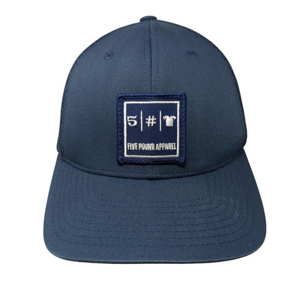 Five Pound Apparel Patch Snapback Trucker Hat Blue One Size Mesh Back