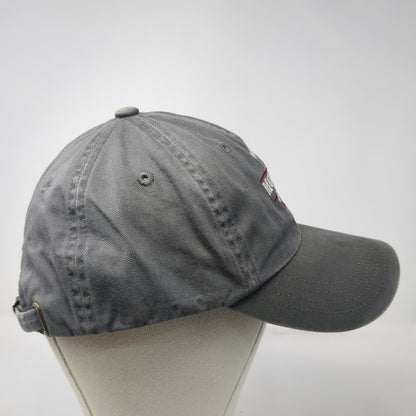 Imperial Baseball Cap Gray One Size Slideback Moose's Saloon Kalispell MT Hat