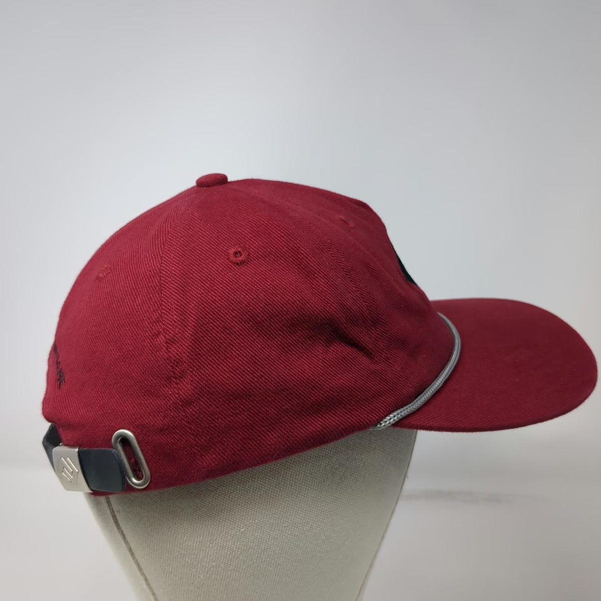 No Star Supply Co 5 Panel Red Hat One Size Rope Strapback Geometric Logo Cotton