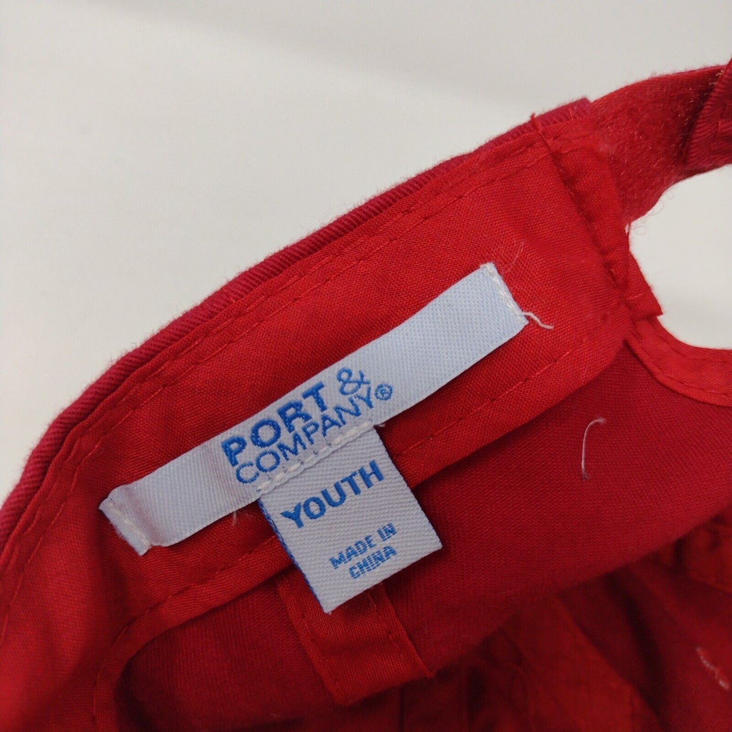 Gate City Elementary Youth Strapback Hat Red One Size Adjustable Port & Company