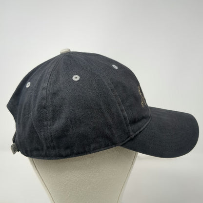 Nike Baseball Cap Black Strapback Embroidered 1972 Graphic Swoosh Hat Vintage