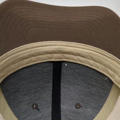 Richardson Trucker Hat Brown One Size Brundage Mountain Resort Patch Snapback