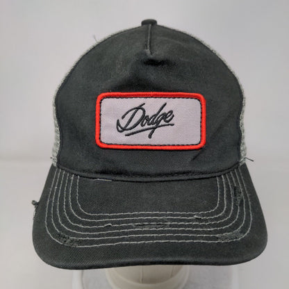 Dodge Patch Strapback Mesh Back Trucker Hat Black OSFA Colorblock