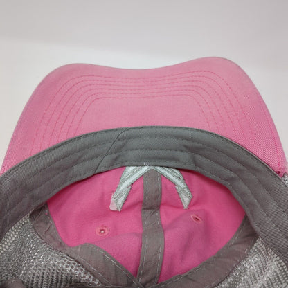 US Air Force Snapback Trucker Hat Pink One Size Mesh Back Embroidered