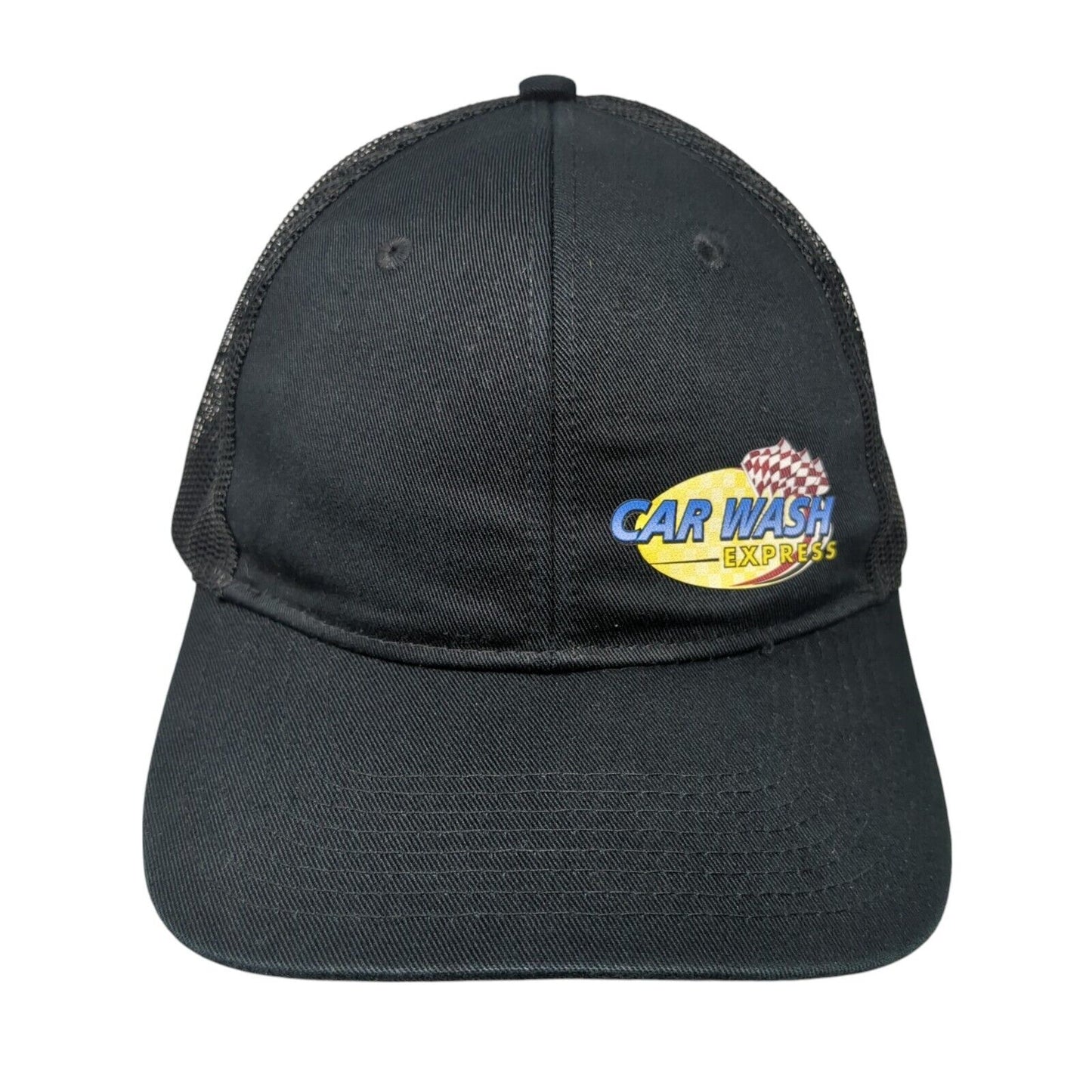Car Wash Express Snapback Trucker Hat Black One Size Mesh Back 6 Panel