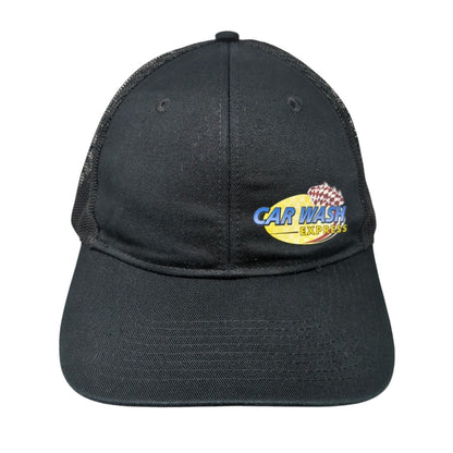 Car Wash Express Snapback Trucker Hat Black One Size Mesh Back 6 Panel