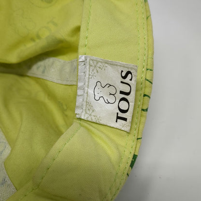 TOUS Baseball Cap Green One Size Bear Logo All-over Print Strapback Casual Hat