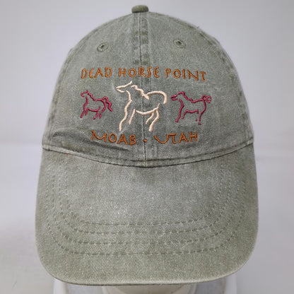 OTTO Baseball Cap Green OSFM Dead Horse Point Moab Utah Horse Embroidered Hat