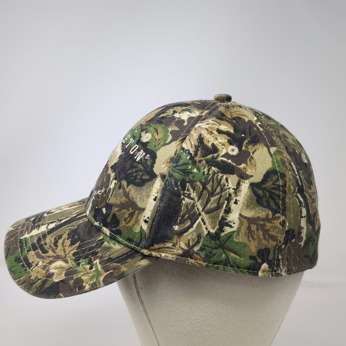 Pendleton Whisky Baseball Cap Green Camo One Size Let'er Buck Hat Logo