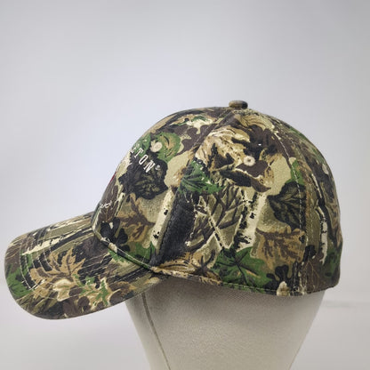 Pendleton Whisky Baseball Cap Green Camo One Size Let'er Buck Hat Logo