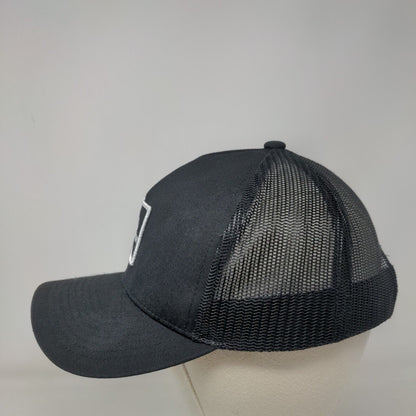 Brixton Snapback Mesh Back Trucker Hat Black One Size Solid Adjustable