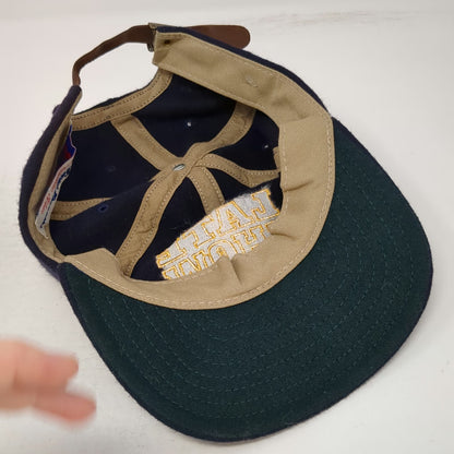 Ebbets Field Flannels Baseball Cap Blue One Size Late Show Wool Hat Vintage 90's
