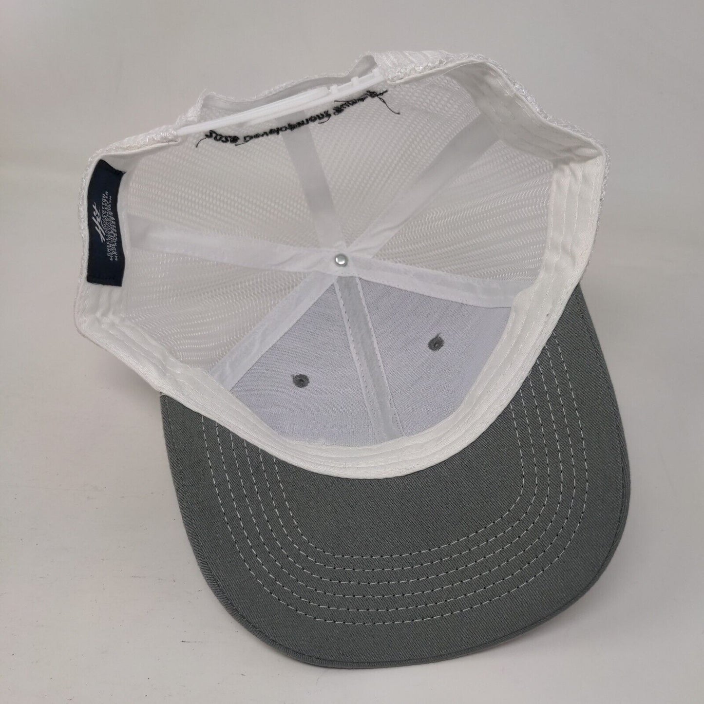Pierce Snapback Mesh Back Trucker Hat Gray OSFM Colorblock Hit