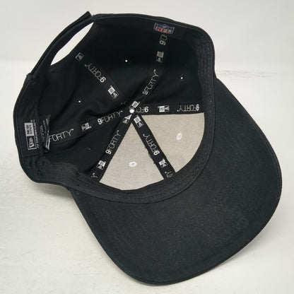 New Era NFL Pro Bowl Cap Black White One Size OS Strapback Curved Brim Logo Hat