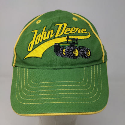 John Deere Boy's Strapback Hat Green Size S/M Embroidered Tractor Logo