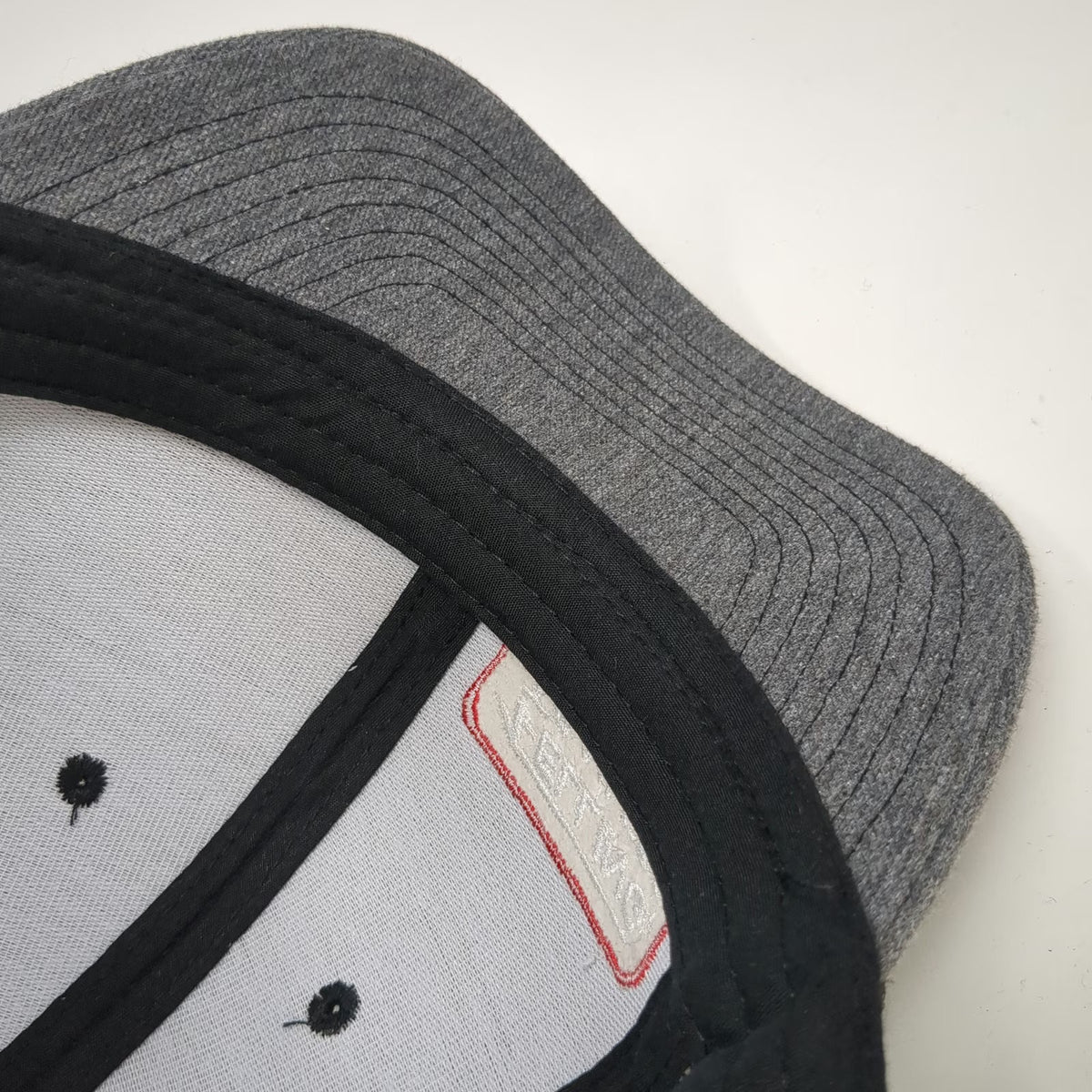 Felling Trailers Trucker Hat Gray OSFM Mesh Back Snapback Logo Patch Work Cap