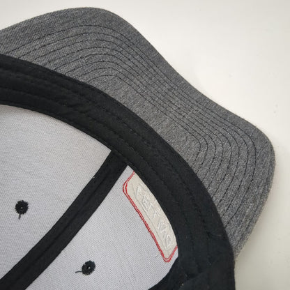 Felling Trailers Trucker Hat Gray OSFM Mesh Back Snapback Logo Patch Work Cap