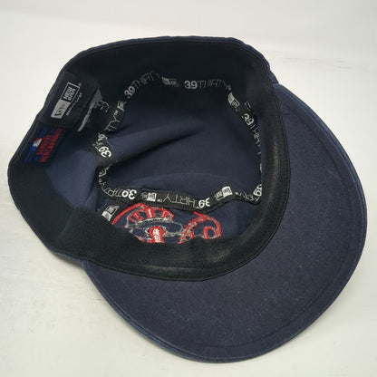 New York Yankees MLB New Era Army Cap Blue L Distressed Patch Stretch Fit Hat