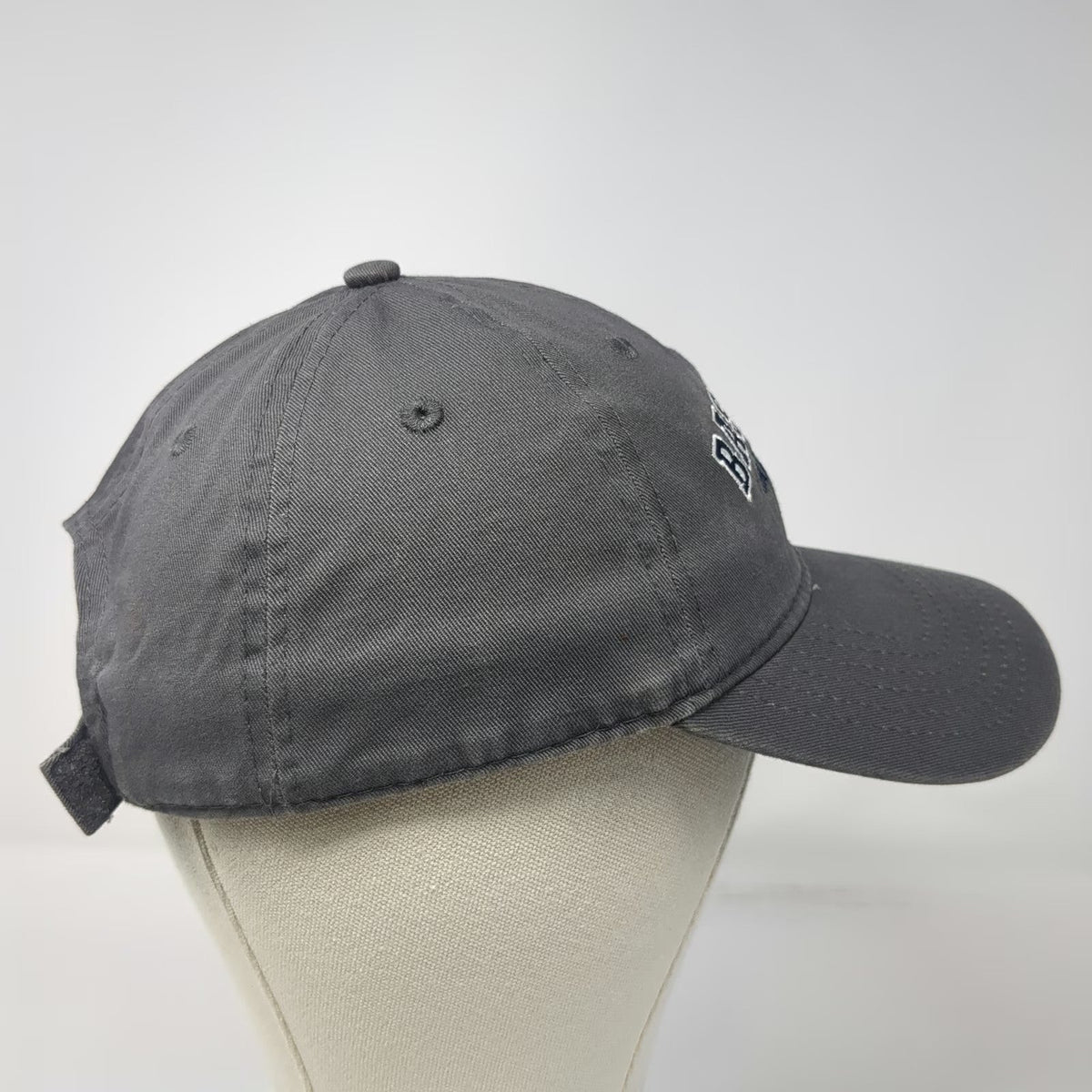 National Baseball Hall of Fame Gray One Size Cap Strapback 1939 Blue White Hat