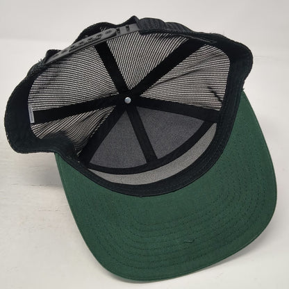 Richardson Trucker Hat Green Black White One Size WestBred Snapback Patch Wheat