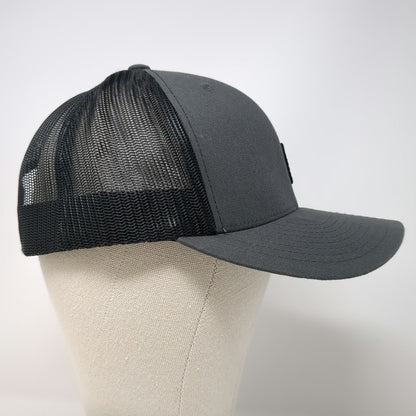 Yupoong Trucker Hat Gray One Size Snapback Coastline Equipment Mesh Logo Patch