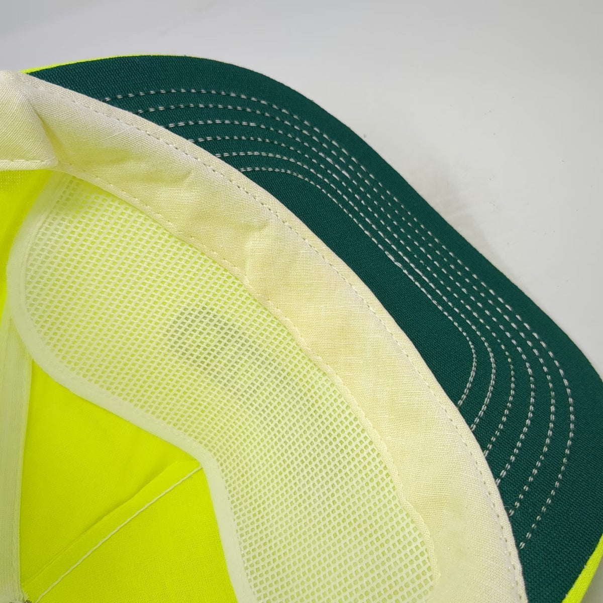 Stanley 5 Panel Green Hat Snapback Tool Brand Logo High Visibility Vintage