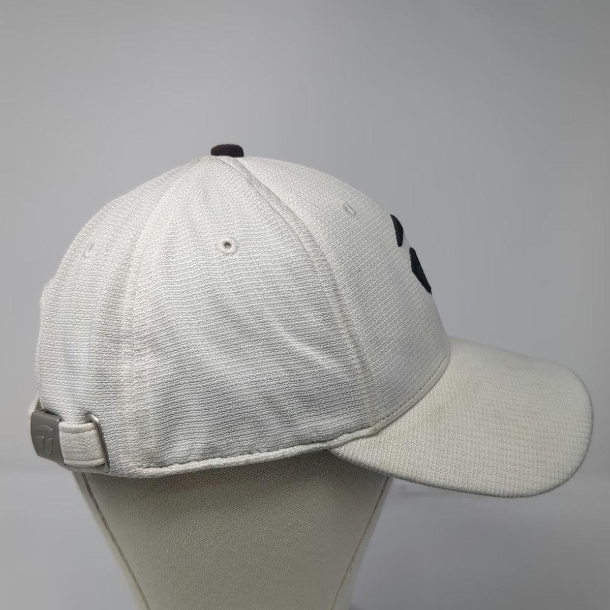 TaylorMade Baseball Cap White One Size Slideback Side Logo Golf Performance Hat