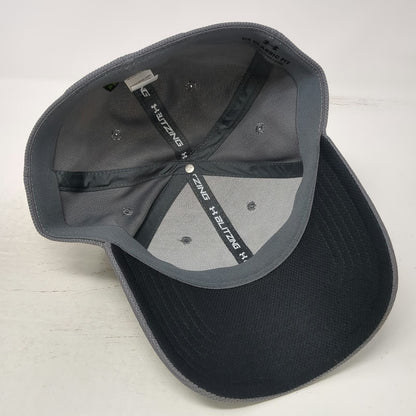 Under Armour Baseball Cap Gray XL Blitzing Stretch Fit Curved Bill Logo Hat