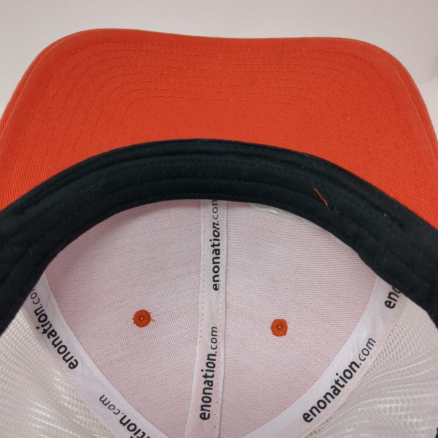 ENO Eagles Nest Outfitters Snapback Trucker Hat Orange One Size Mesh Back