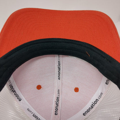 ENO Eagles Nest Outfitters Snapback Trucker Hat Orange One Size Mesh Back