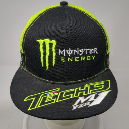 Monster Energy Trucker Hat Black Green One Size Yamaha Factory Racing Tech3 M1